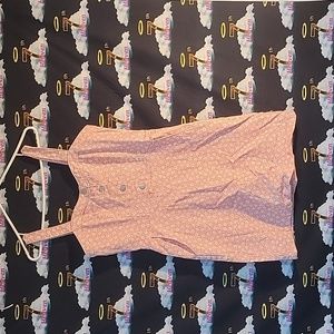 Women's Pink Denim Romper